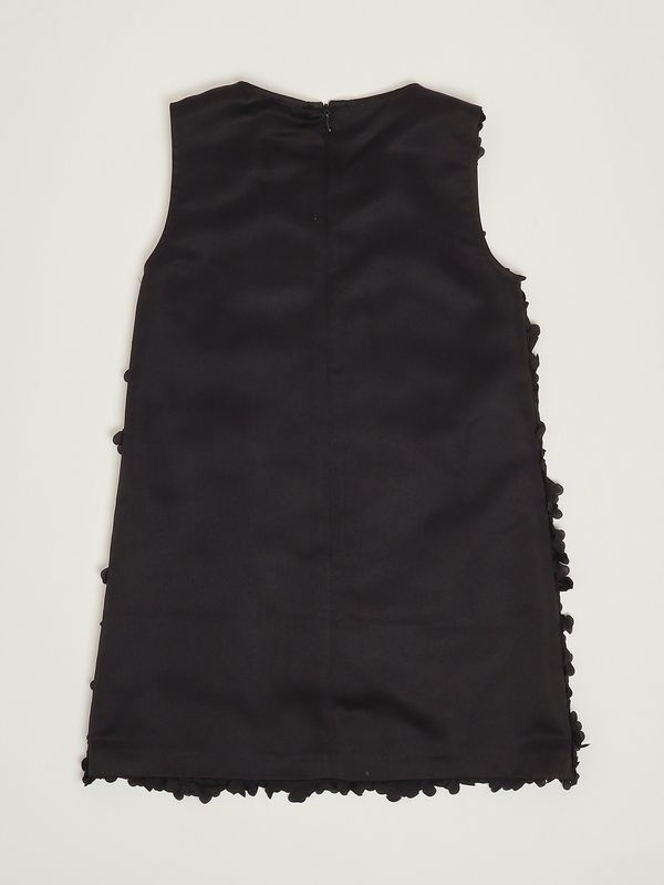 2. Robe fille en satin avec ruches Noir Twinset 261gj2q62