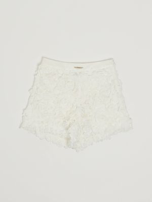 1. Mädchen-Shorts mit Rüschen Weiß