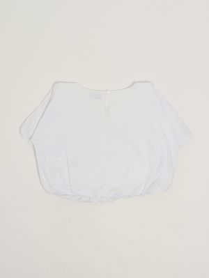 2. T-shirt bambina in cotone stretch Bianco