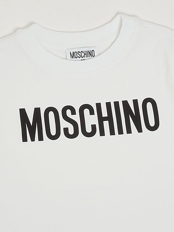 3. Camiseta para niña de algodón elástico Blanco Moschino hum05ulba10