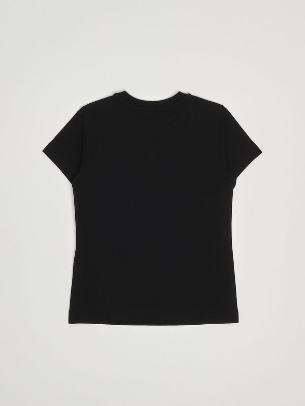 2. T-shirt fille en coton extensible Noir Moschino hum05ulba10