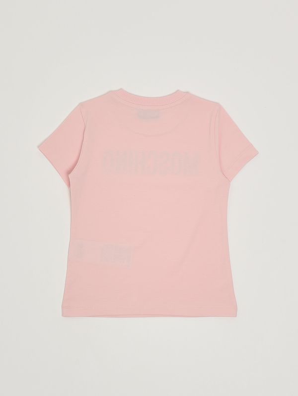 2. T-shirt fille en coton extensible Rose Moschino hum05ulba10