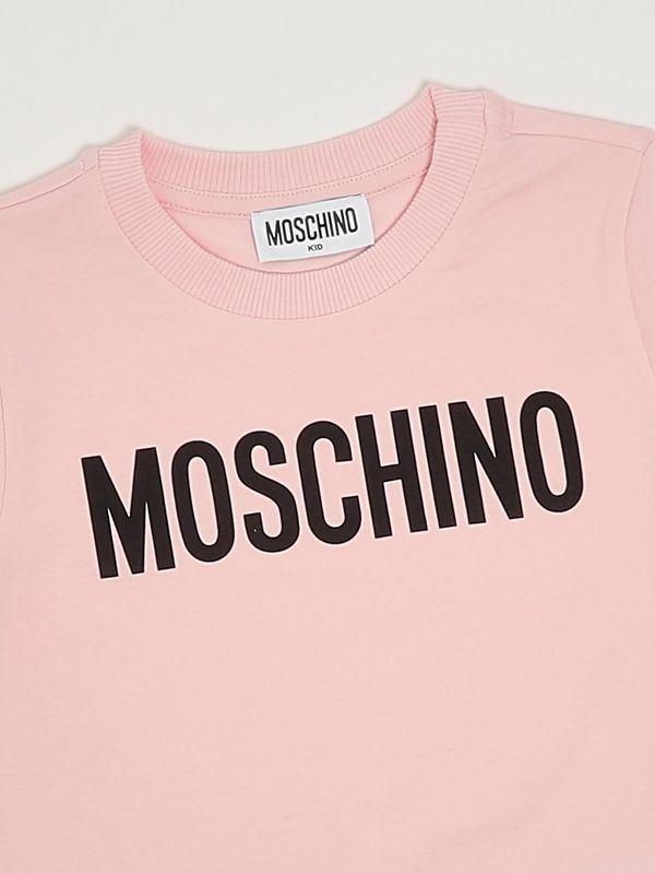 3. T-shirt fille en coton extensible Rose Moschino hum05ulba10