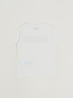 2. T-shirt fille en coton extensible Blanc