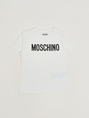 1. T-shirt fille en coton extensible Blanc