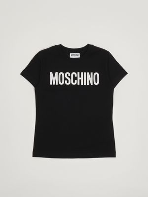 1. T-shirt fille en coton extensible Noir