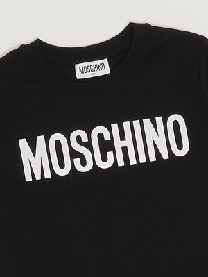 3. T-shirt fille en coton extensible Noir