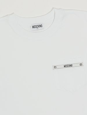 3. Boys' stretch cotton T-shirt White
