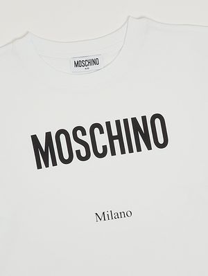 3. Camiseta de niño de algodón elástico Blanco