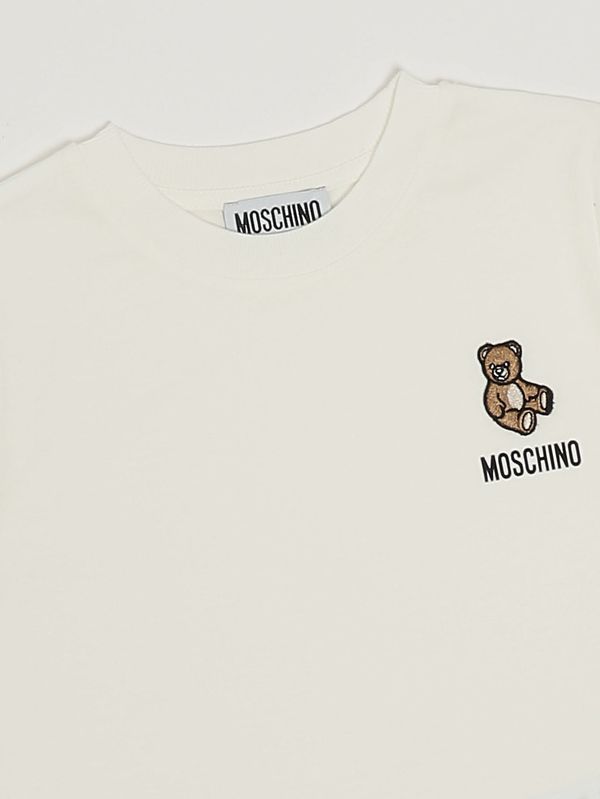 3. Jungen-T-Shirt aus Baumwolle Weiß Moschino hum05tlaa02