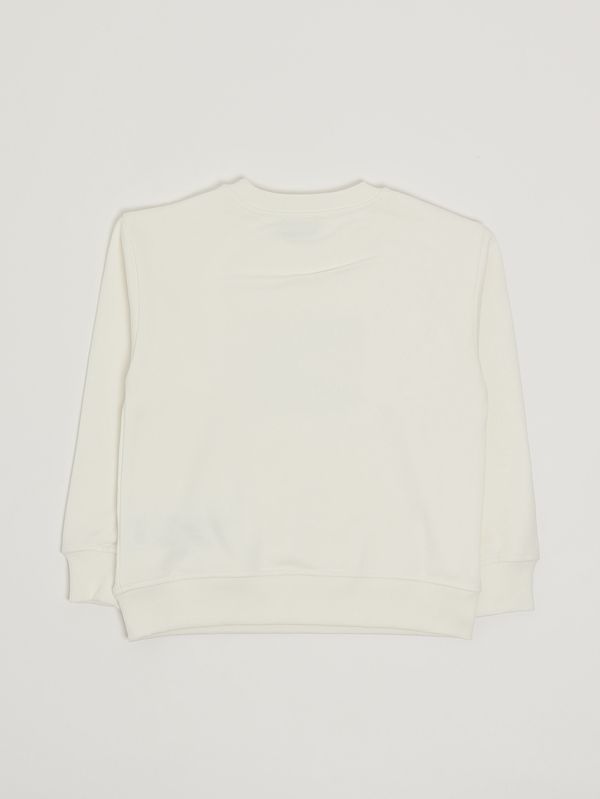 2. Sweat garçon en coton stretch Blanc Moschino hrf078lca32