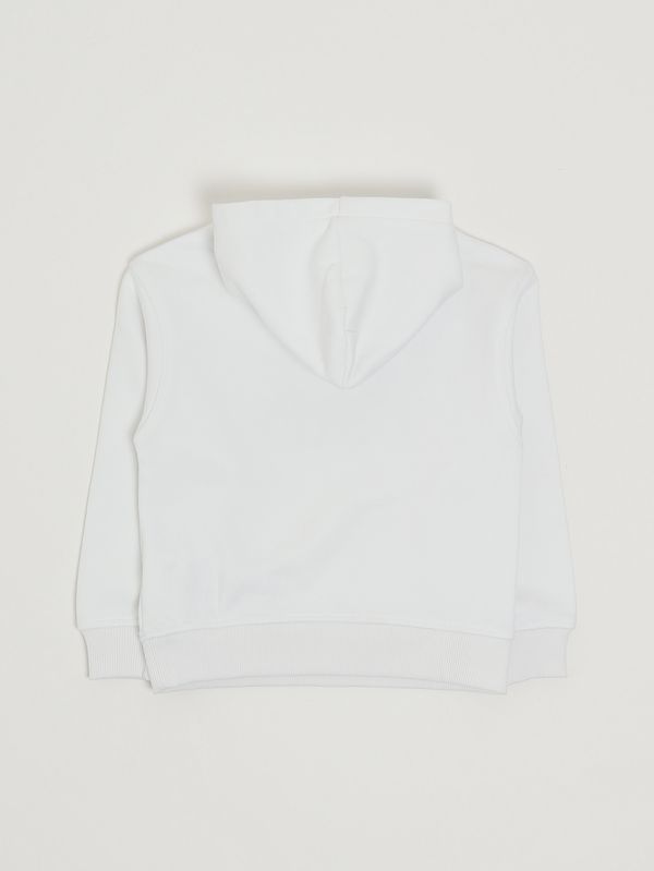 2. Sweat-shirt garçon en coton stretch Blanc Moschino hqf07klca89