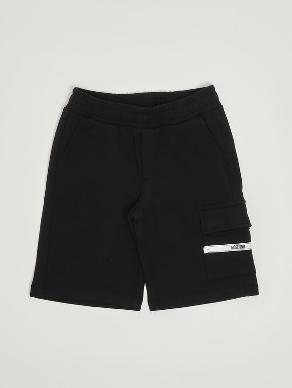 1. Boys' cotton shorts Black Moschino huq020lca86