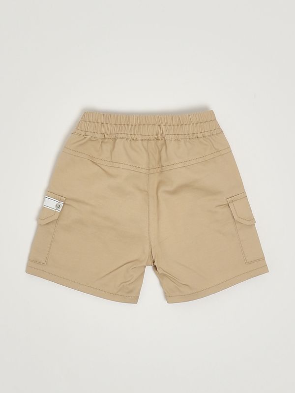 2. Bermuda pour nouveau-né en coton stretch Beige Moschino muq01qlya02
