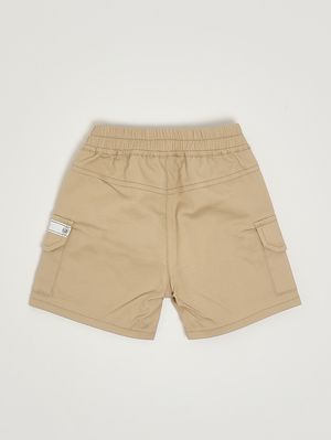 2. Bermuda pour nouveau-né en coton stretch Beige