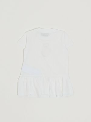 2. Baumwollkleid für Neugeborene Weiß
