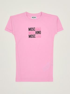 1. Robe fille en coton Rose