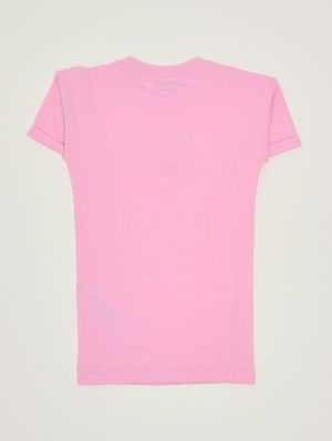 2. Robe fille en coton Rose