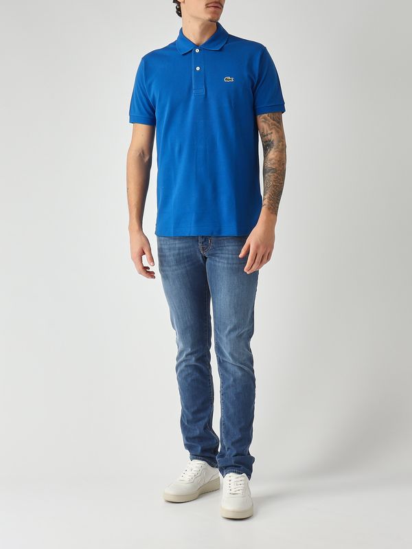 2. Men's L.12.12 classic-fit polo in cotton petit piqué Royal Blue Lacoste 1212