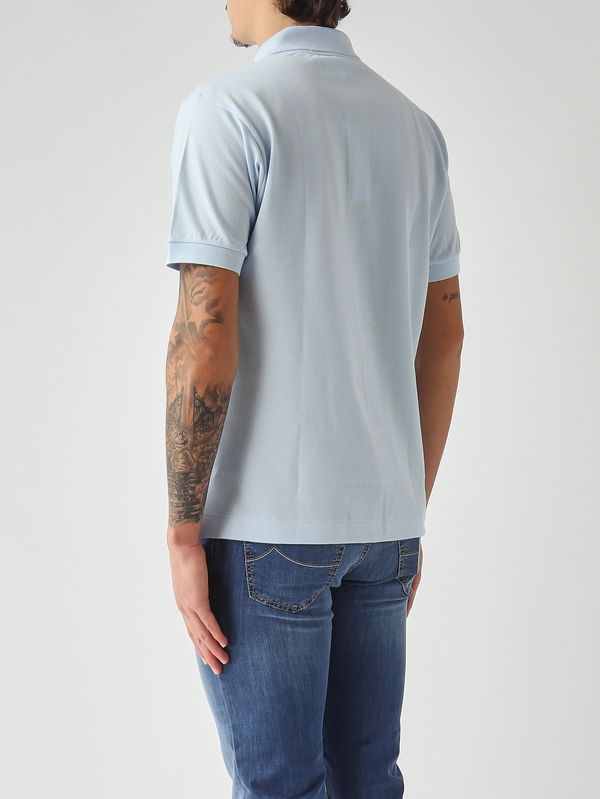 4. Men's L.12.12 classic-fit polo in cotton petit piqué Sky Lacoste 1212
