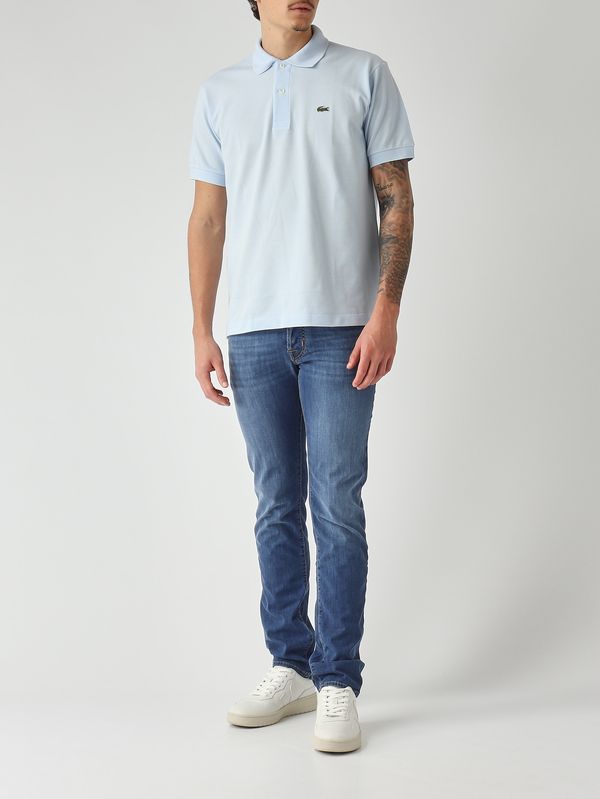 2. Men's L.12.12 classic-fit polo in cotton petit piqué Sky Lacoste 1212