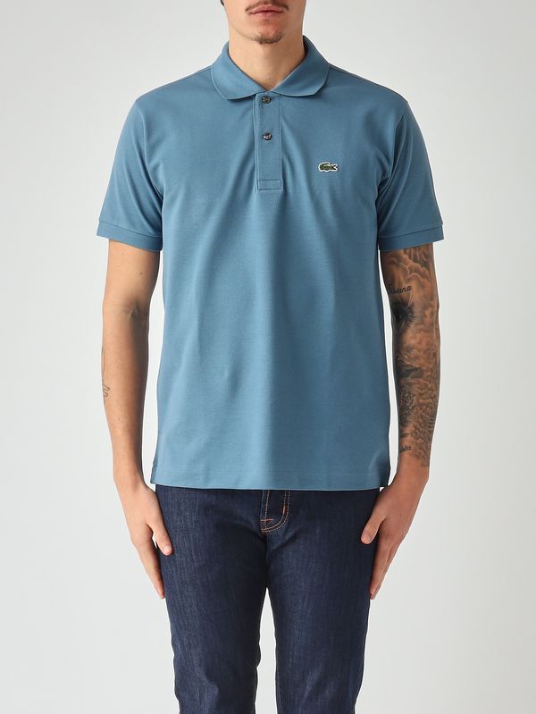 Men's L.12.12 classic-fit polo in cotton petit piqué Pastel Light Blue Lacoste