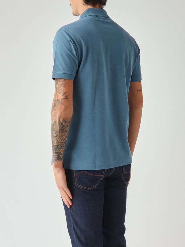 3. Men's L.12.12 classic-fit polo in cotton petit piqué Pastel Light Blue Lacoste 1212