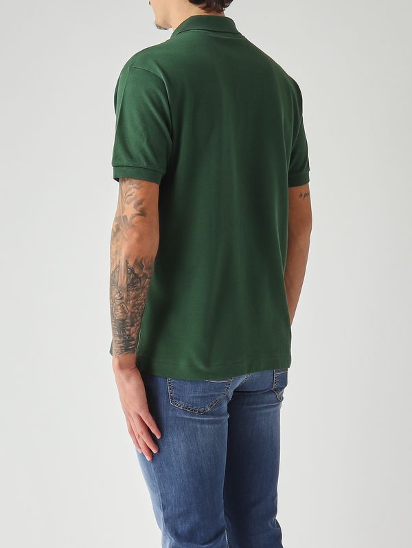 4. Men's L.12.12 classic-fit polo in cotton petit piqué Green Lacoste 1212
