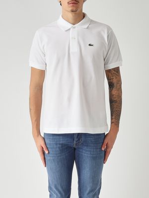 1. Herren-Poloshirt L.12.12 Classic Fit aus Petit Piqué aus Baumwolle Weiß