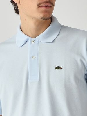 5. Polo hombre L.12.12 de corte clásico en petit piqué de algodón Cielo