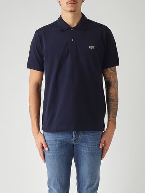 1. Polo hombre L.12.12 de corte clásico en petit piqué de algodón Azul marino