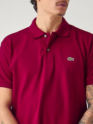 4. Polo hombre L.12.12 de corte clásico en petit piqué de algodón Burdeos