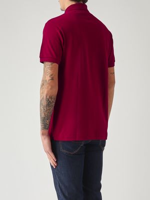 3. Polo hombre L.12.12 de corte clásico en petit piqué de algodón Burdeos