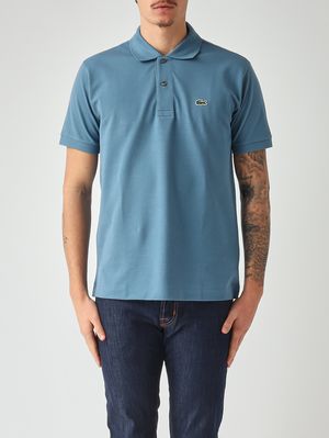 1. Polo hombre L.12.12 de corte clásico en petit piqué de algodón Celeste Pastel
