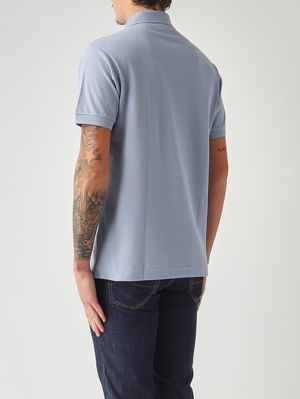3. Polo hombre L.12.12 de corte clásico en petit piqué de algodón Polvo celeste