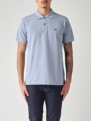 1. Polo hombre L.12.12 de corte clásico en petit piqué de algodón Polvo celeste