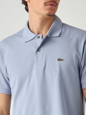 4. Polo hombre L.12.12 de corte clásico en petit piqué de algodón Polvo celeste