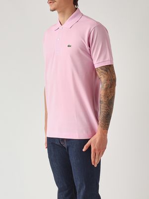 2. Polo hombre L.12.12 de corte clásico en petit piqué de algodón Rosa