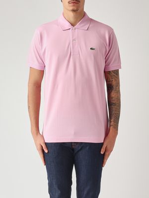 1. Polo hombre L.12.12 de corte clásico en petit piqué de algodón Rosa