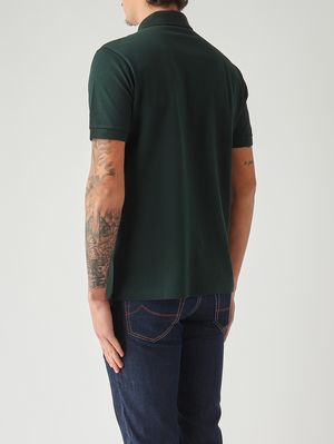 3. Herren-Poloshirt L.12.12 Classic Fit aus Petit Piqué aus Baumwolle Sinople-Grün