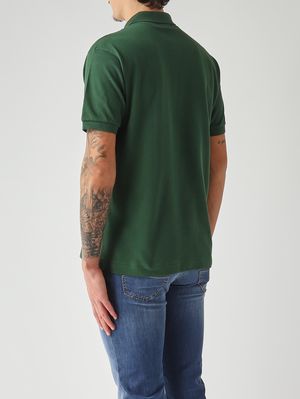 4. Polo hombre L.12.12 de corte clásico en petit piqué de algodón Verde