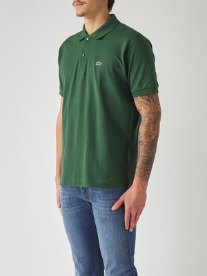 3. Polo hombre L.12.12 de corte clásico en petit piqué de algodón Verde