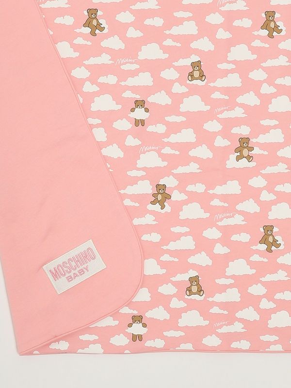 2. Couverture en coton pour nouveau-né Rose Moschino mrb00flca19