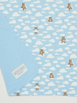 2. Babydecke aus Baumwolle Hellblau