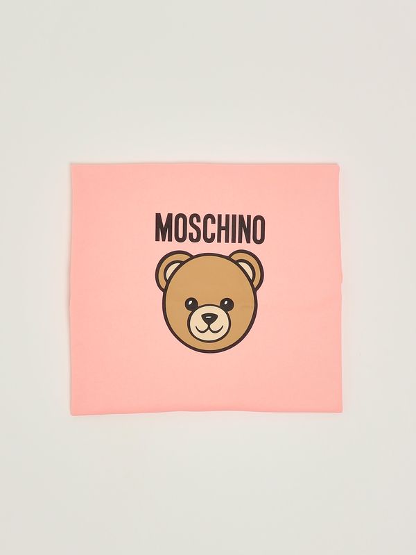Manta de algodón para recién nacido Rosa Moschino