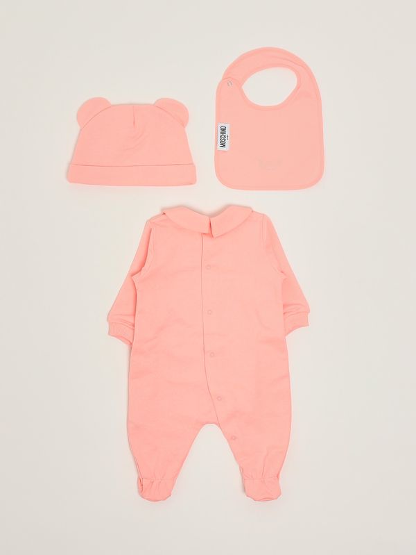 2. Set neonato in cotone Rosa Moschino muy097lca19