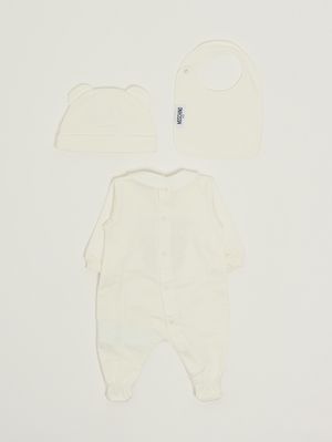 2. Set neonato in cotone Bianco
