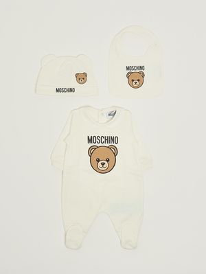 1. Set neonato in cotone Bianco