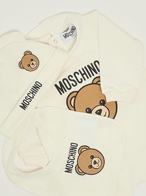 3. Set neonato in cotone Bianco