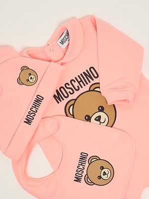 3. Set neonato in cotone Rosa